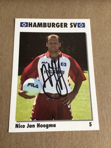 Nico Jan Hoogma, Netherlands 🇳🇱   Hamburger SV 1999/00 hand signed 4x6