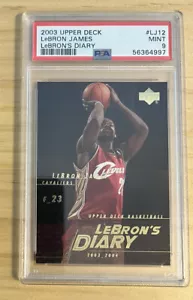 2003-04 Upper Deck #LJ12 Lebron James Diary ROOKIE RC PSA 9 Graded Card GOAT - Picture 1 of 2