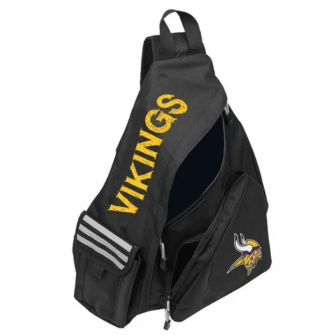 NWT NFL Minnesota Vikings Leadoff Slingbag Sling  School Gym Travel Backpack Cover