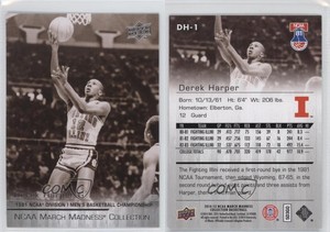 2014-15 Upper Deck NCAA March Madness Collection Sepia Derek Harper #DH-1