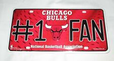 CHICAGO BULLS #1 FAN EMBOSSED METAL LICENSE PLATE #010 SALE - NEW