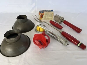 Kitchen Utensils Red Vintage A&J Edlund Junior - Picture 1 of 19