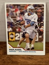 PAUL RABIL ROOKIE 2007 Sports Illustrated for Kids SI LACROSSE John Hopkins