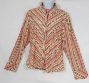 Robert Louis Women's Mult Colored Button Front Blouse Size Medium - Picture 1 of 6