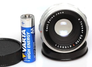 Carl Zeiss Jena Tessar T 50mm F2.8 Objektiv M42 sehr kompaktes Objektiv NEUWERTIG #1116 - Bild 1 von 6