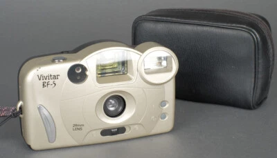 Rare Vivitar BIG FINDER BF-5 Point & Shoot 35mm film  camera w/case Tested - Image 1 of 4