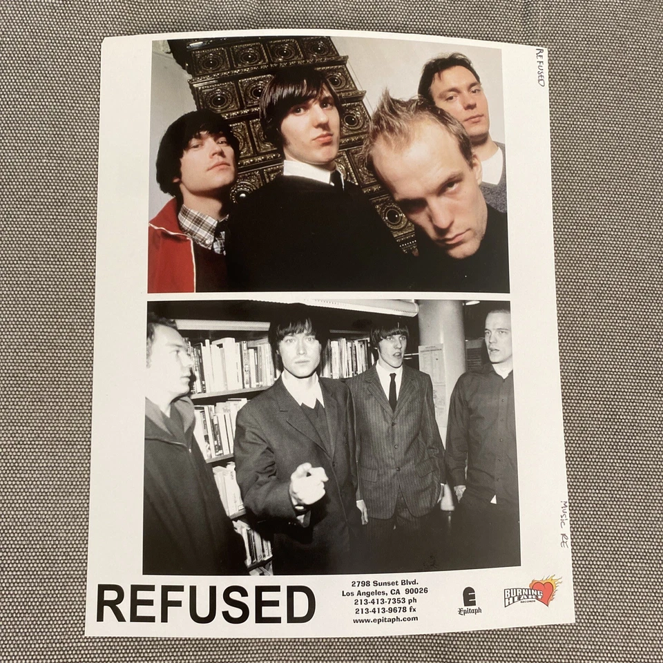 Refused Press Photo 8x10”. - Image 1 of 1