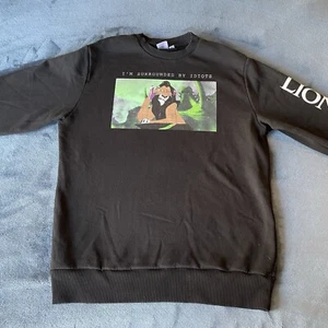 Disney The Lion King “I'm Surrounded By Idiots” Black Pullover Sweatshirt Medium - Picture 1 of 11