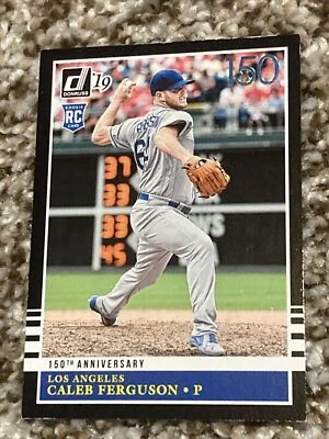 2019 Donruss Retro 150th Anniversary #245 Caleb Ferguson  RC /150 Dodgers *READ - Image 1 of 4
