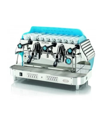 Эспрессо-машина Elektra V1A Barlume 2 группы - хром и оргстекло синий - Limite - Изображение 1 из 4