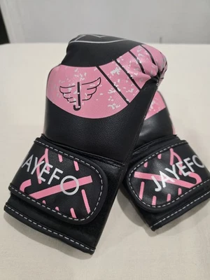 Guantes de perforación MMA negros y rosas S/M para niños Foto 1 de 3