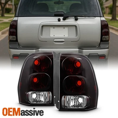 For 2002-2009 Chevy Trailblazer Tail Lights Rear Brake Lamp Red Smoked Lens Pair - Image 1 of 4