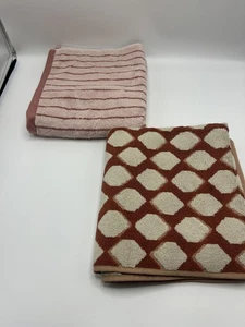 John Lewis Egyptian Cotton & Cotton Striped Hand Towels - Picture 1 of 6