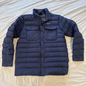 Camisa Patagonia Silenciosa Abajo Chaqueta Aislada Puffer Snap Para Hombres Grande? Azul Usado en Excelente Condición - Imagen 1 de 9