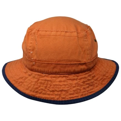 Fahrenheit Bucket Hat Orange Medium Solid Outdoor Vent Holes Blank - Image 1 of 4