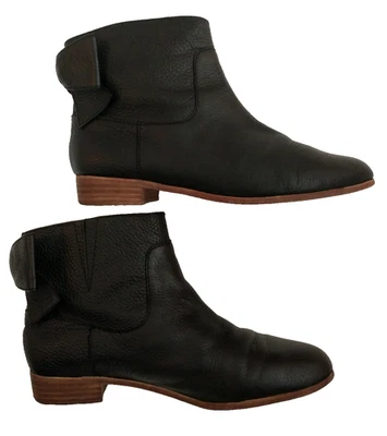 Botas al tobillo Kate Spade NY de cuero para mujer con moño elástico botín lateral - 9M Foto 1 de 4
