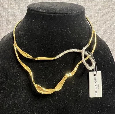 Alexis Bittar Solanales Crystal Looped Collar Necklace NWT - Image 1 of 4