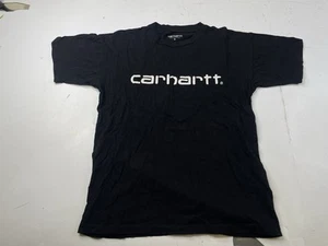 Carhartt WIP Womens T Shirt Script Short Sleeve Black Tee Size Small - Picture 1 of 5