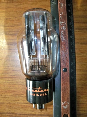 Botella grasa fuerte truetone de Raytheon placa negra inferior tubo D Getter 5U4G Foto 1 de 4