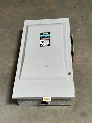 Interruptor de seguridad Siemens GNF324 servicio general 200 amperios 240 vac NEMA tipo 1 Foto 1 de 3