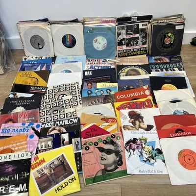 Large Collection Of 7" Vinyl Records Job Lot. Approx 150+ - Photo 1/4