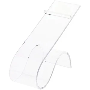 Plymor Clear Acrylic Shoe Rest 2" W x 4.5" D x 4.75" H (Fits Most Women's Shoes) - Picture 1 of 2
