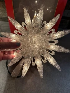 Vintage 2002 Kurt Adler 15 Light Clear Bubble Christmas Tree Topper Tested Box - Bild 1 von 10
