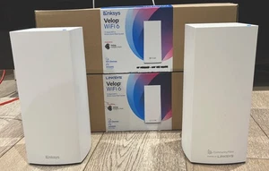 Linksys SPNMX42 (2 Pack) Tri-Band Mesh WiFi 6 Router (Community Fibre) Boxed - Picture 1 of 12