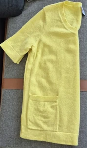 💛 Madelline Damen Pullover aus 100% Kaschmir Größe 40 Hellgelb Neu ohne Etikett - Bild 1 von 10