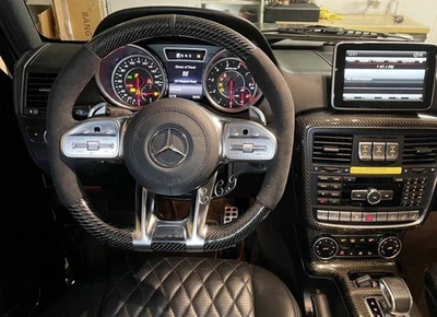2024 G63 C63 G550 FOR 2013~2018 RETROFIT SET OEM AMG CARBON FIBER STEERING WHEEL - Image 1 of 4