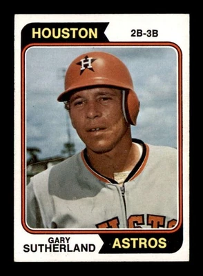 1974 年 Topps #428 Gary Sutherland 近乎完好/近乎完好 + X3592869 — 第 1/3 张图片