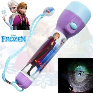 Frozen Elsa Anna LED Flashlight Torch, Kids 16cm Night Light, Disney Camping Toy - Picture 1 of 8