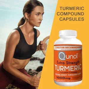Turmeric Curcumin Capsules Qunol Turmeric 1000mg With Ultra High Absorption AU - Picture 1 of 9