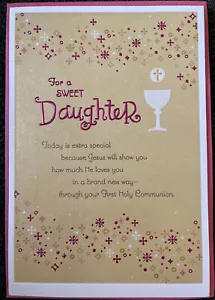 Hallmark Communion Daughter Greeting Card - Picture 1 of 3