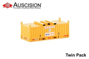 Auscision (CON-40) Pacific National - RH-RV 20' Container - Twin Pack - HO Scale - Picture 1 of 1