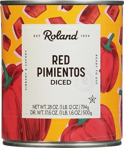 Roland Diced Red Pimiento Peppers, Specialty Imported Food, 28-Ounce Can ( 6 Cou - Picture 1 of 12
