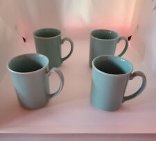Vintage Corning Blue/Teal Coffee Tea Cup Mugs Set of 4 
