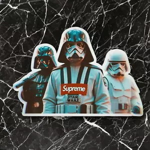 Supreme Star Wars Decal Darth Vader Dark Side Skateboard Laptop Car Decor - Picture 1 of 2