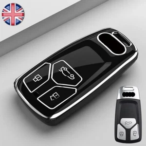 Smart Schlüsselanhänger Abdeckung Etui für Audi A5 A6 A7 A8 Q3 Q5 Q7 C5 C6 RS QUATTRO TT SLINE - Bild 1 von 10