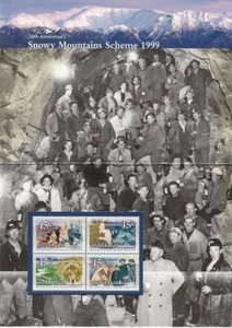50th Anniversary Snowy Mountain Scheme 1999 (Presentation Pack) (CV $7.50) - Foto 1 di 2