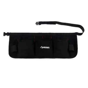 NEW 24in 13-pocket Black Canvas Waist Apron Adjustable Tool Belt Pocket Storage - Picture 1 of 8