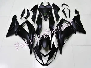 Fit for ZX6R 636 2013-2018 Matte Black ABS Injection Bodywork Fairing Kit - Picture 1 of 7