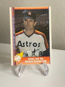 Nolan Ryan ASTROS WIN THE WESTERN DIVISION TITLE 1991 Pacific Trading Cards #47 - Picture 1 of 2