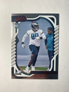 Jordan Davis 2022 Panini Absolute Football Red Foil RC #172 Eagles - Picture 1 of 3