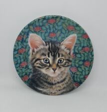 ROYAL WORCESTER LESLEY ANNE IVORY CATS PLATE MINIATURE  (A23)