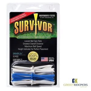Survivor Driver 3 1/4 Tees - JOB LOT - x 188 Packs - RRP £4.95pp - Picture 1 of 1
