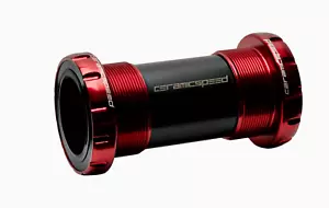 CeramicSpeed BSA Road Bottom Bracket - for Sram DUB Road Spindle, Red #106762 - Picture 1 of 3