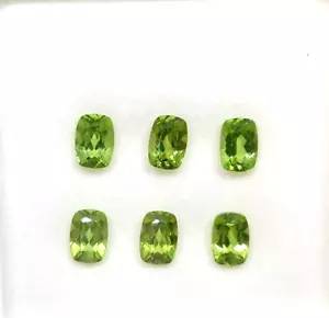 5,71 carati 100% naturale incredibile 7X5 cuscino pietra preziosa peridoto, - Foto 1 di 2