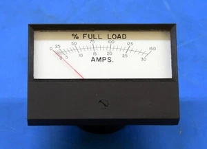 Simpson Designer 3-1/2", Dual-Scale Amperes AC, Panel Meter, Mod 553, Cat 17711 - Picture 1 of 6