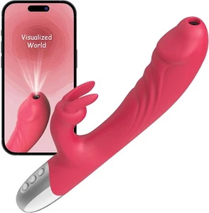 Rabbit Vibrator Adult Sex Toy for Women - Visual G Spot Vibrator Clitoral Stimul - Picture 1 of 6